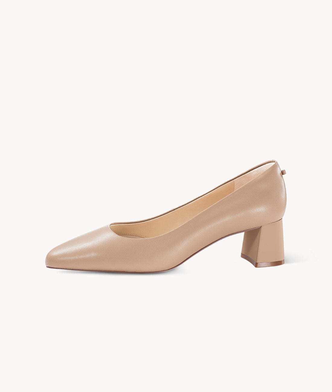 Almond round-toe heels