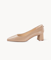 Almond round-toe heels
