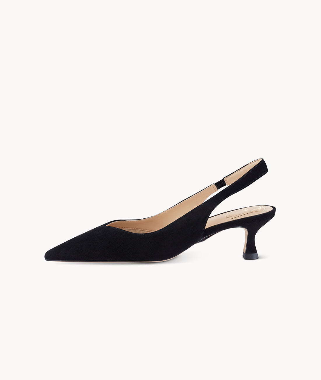 Black slingback heels closed toe