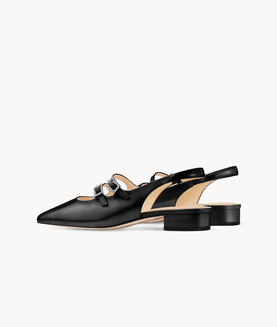 7or9 - Black Lotus Slingback - Slingbacks
