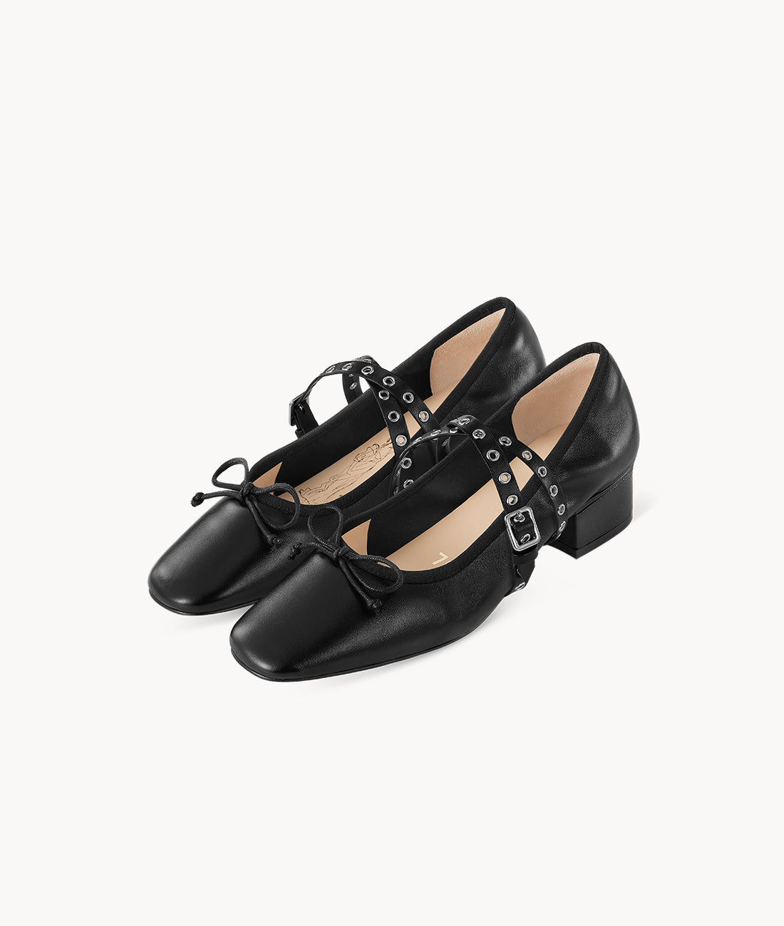 Black Eyelet Belt for shoes