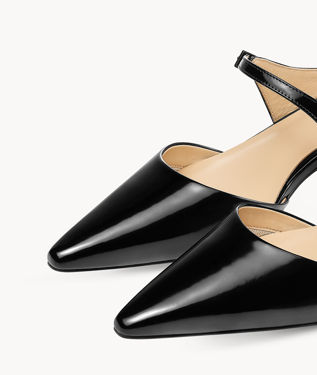 7or9 Cymbidium Sinense 4.0 Comfort Air-touch Foam Suede Upper Black Slingbacks for Women with 35mm/1.38" Kitten Heels