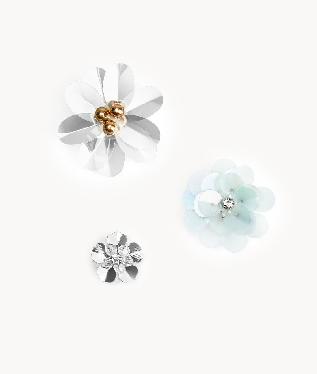 7or9 - Sequin Flower Buckle - Blue - Buckle
