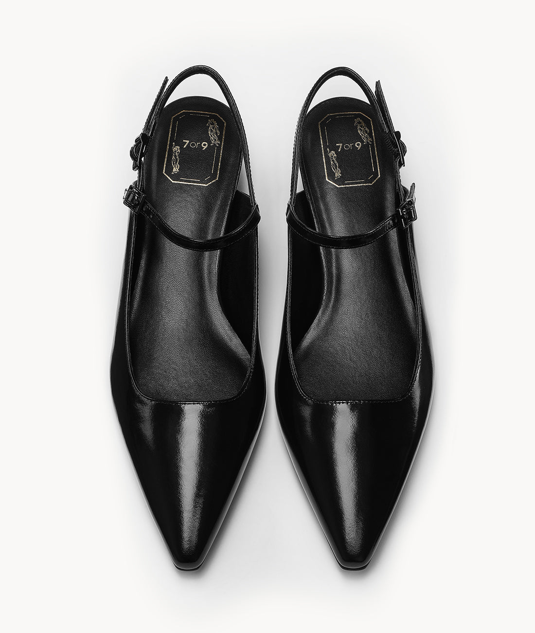 7or9 - Noir Pearl Slingback - Slingbacks