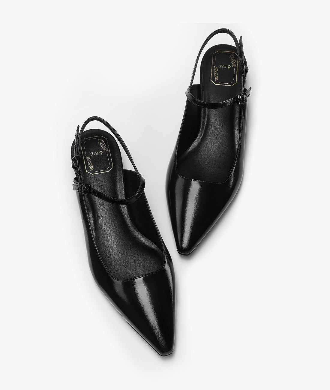 7or9 - Noir Pearl Slingback - Slingbacks