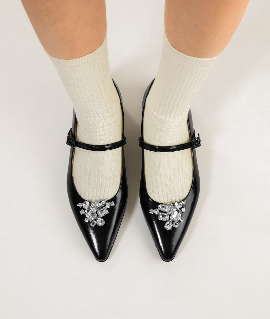 7or9 - Geometric Rhinestone Buckle - Buckle