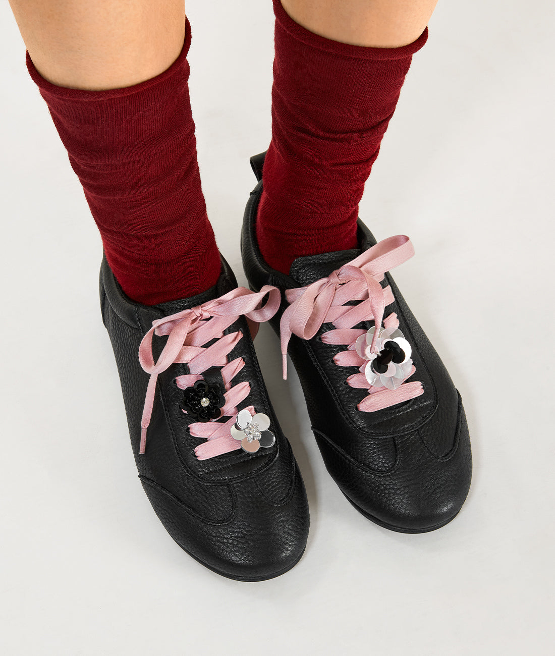 7or9 - Sequin Flower Buckle - Pink - Buckle