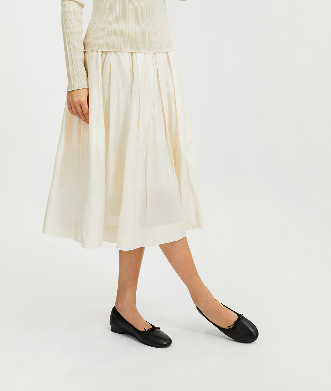 Dark Canele Ballet Flat