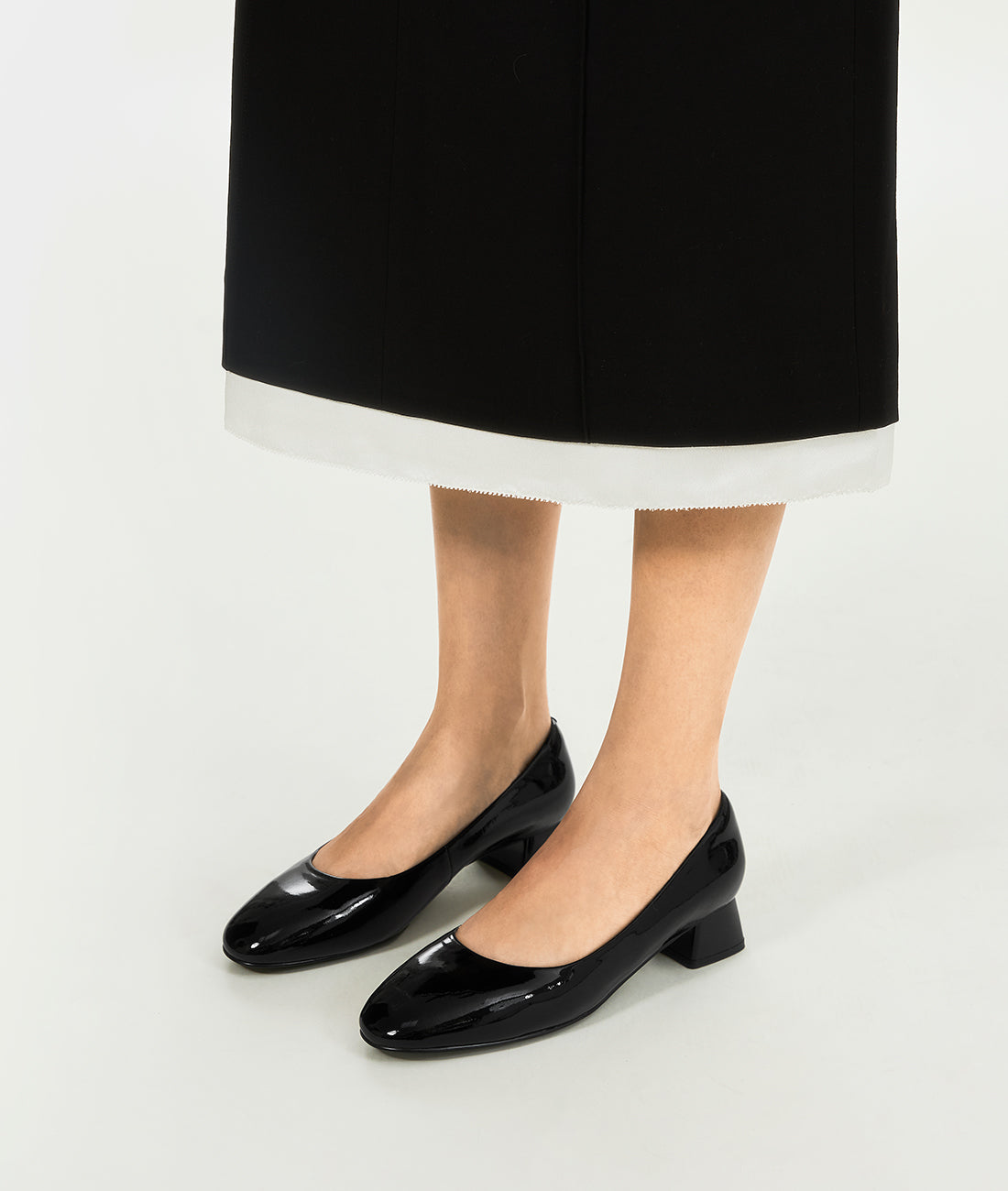 Black Charcoal Bagel Pump - Final Sale