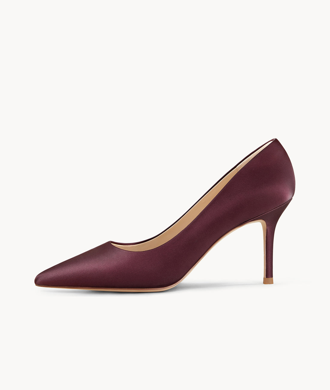 purple dress pumps Hopeusnice Women's Slingback Pointed Toe Kitten Heel Dress Pumps Low Heel Shoes Comfortable Slip On Wedding Party Bridal Shoes Purple 37, Size: 37 US