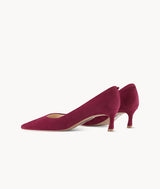7or9 Air-Touch Foam 7cm Red close toed point toe heels