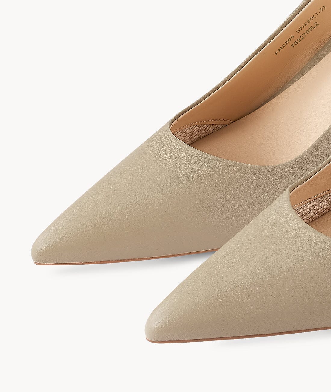 Green closed toe slingback heels