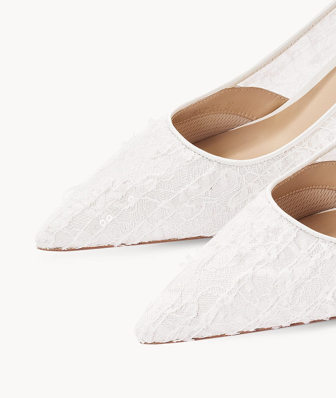 AIR-TOUCH FOAM 7CM White See-Through Pumps HEELS -Snowflake Pumps 7or9