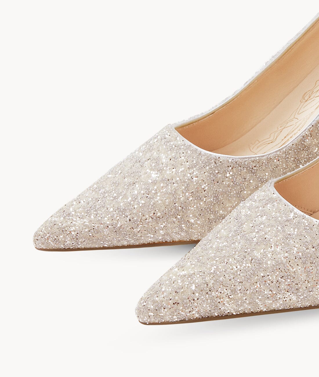 AIR-TOUCH FOAM 7CM glitter wedding HEELS - Litchi Sparkling Water Pumps 7or9