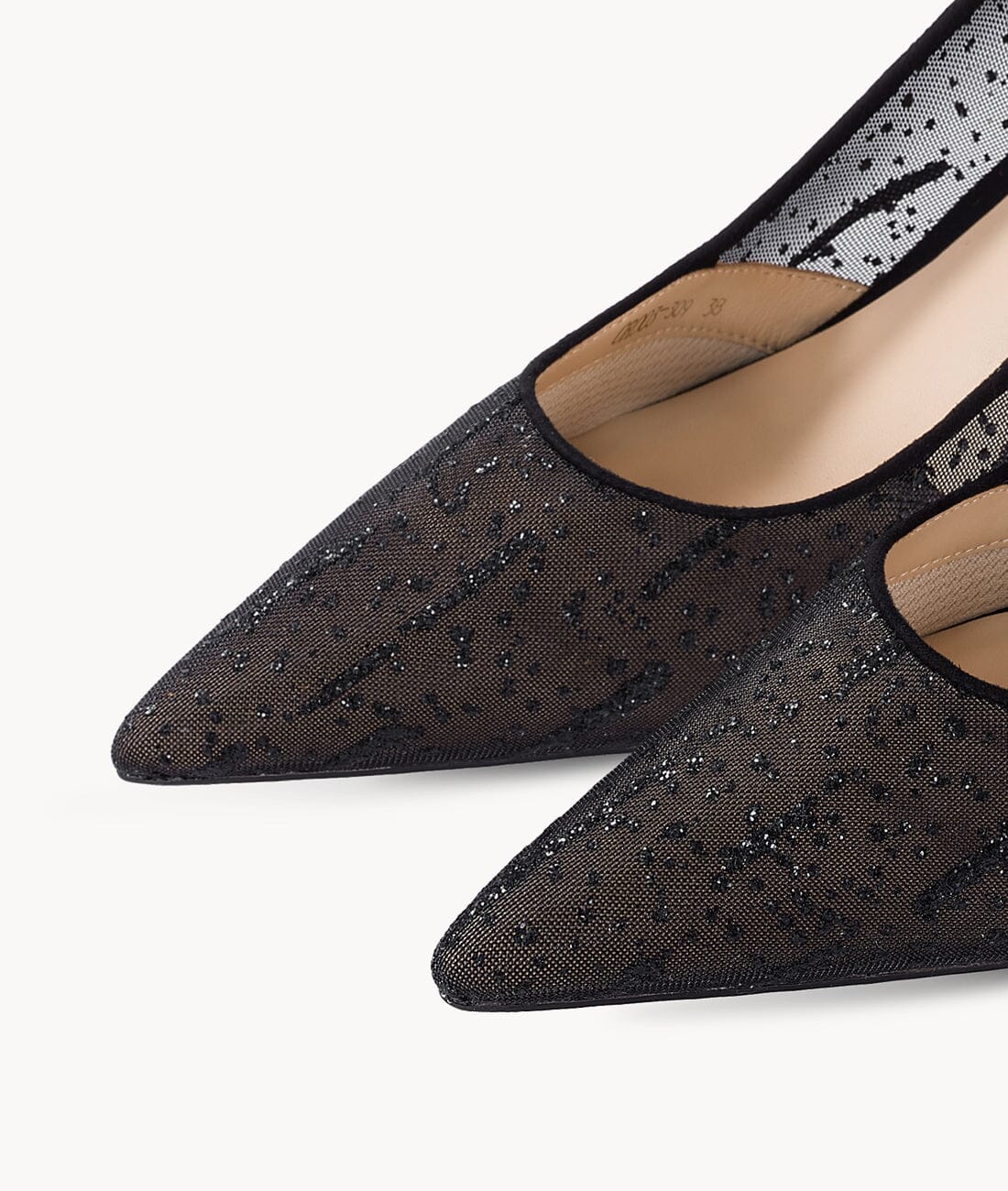 AIR-TOUCH FOAM 7CM Black See-Through Pumps HEELS -Dark Sky Pumps 7or9