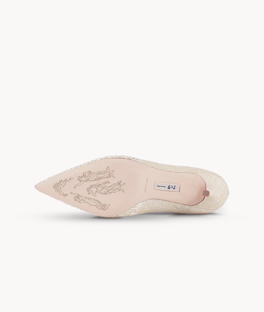 7or9 - Golden Sparkling Pump - Pumps