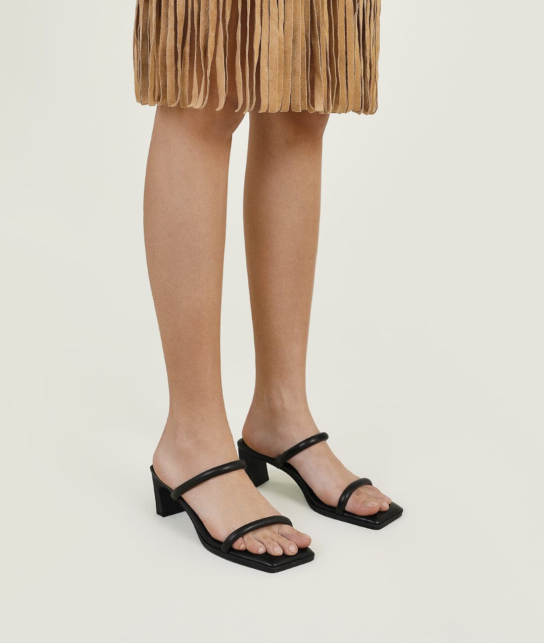 7or9 - Black Calla Lily Sandal - Sandals