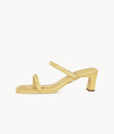 Yellow womens leather sandals