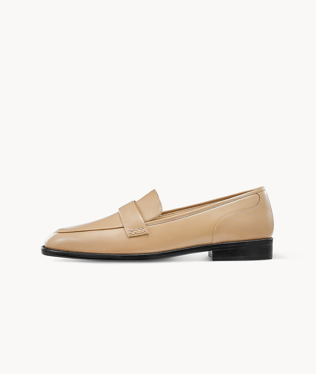 靴 Trios Heel Loafers 38 beige 2203BSH2021111-1.jpg