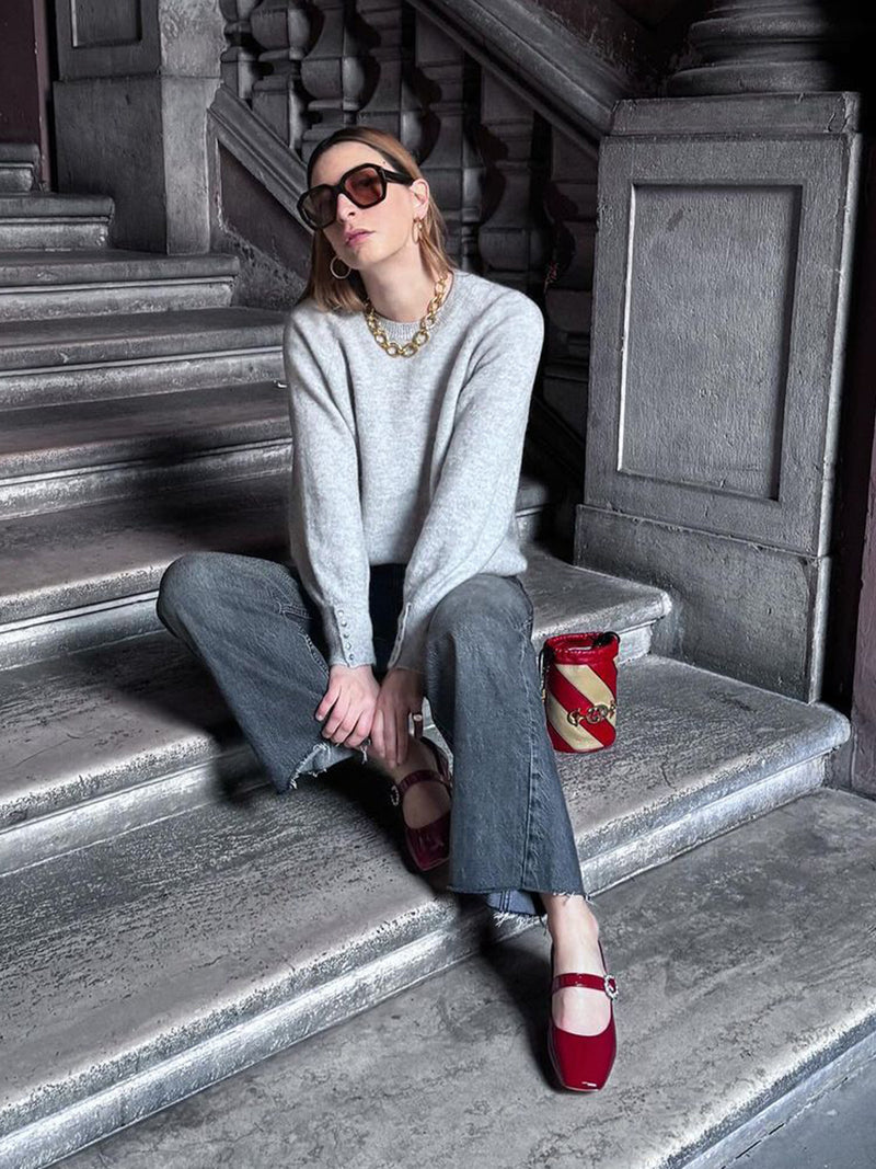 Slipped into my red Mary Janes—bright, bold, and incredibly comfortable!✨ View the Product