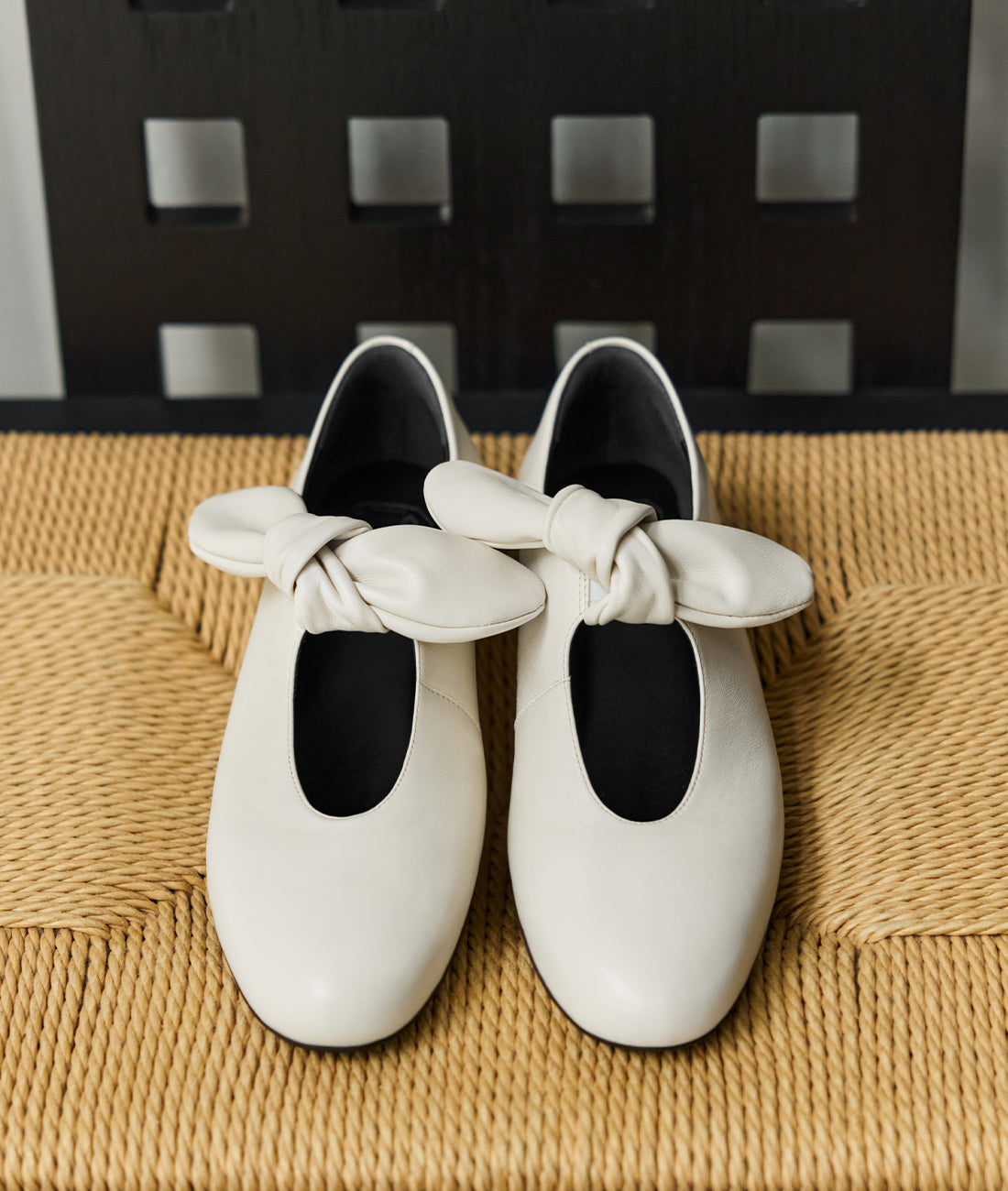 7or9 - Cream Palmier Mary Jane - Flats&Loafers