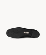 Blackberry Roll Air-touch Foam Round-toe Black Ballet Shoes with bow