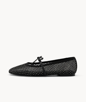 Midnight Tulle Flat