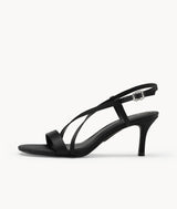 Black Velvet Sandal