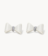Silk Bow Buckle - White