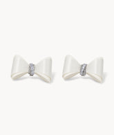 Silk Bow Buckle - White