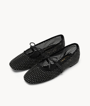 Midnight Tulle Flat