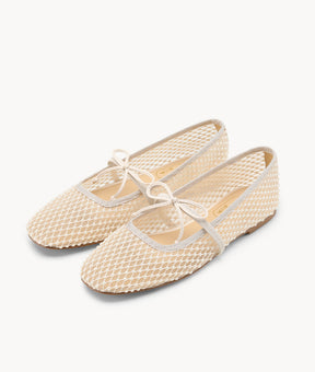 Pearl Tulle Flat