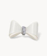 Silk Bow Buckle - White