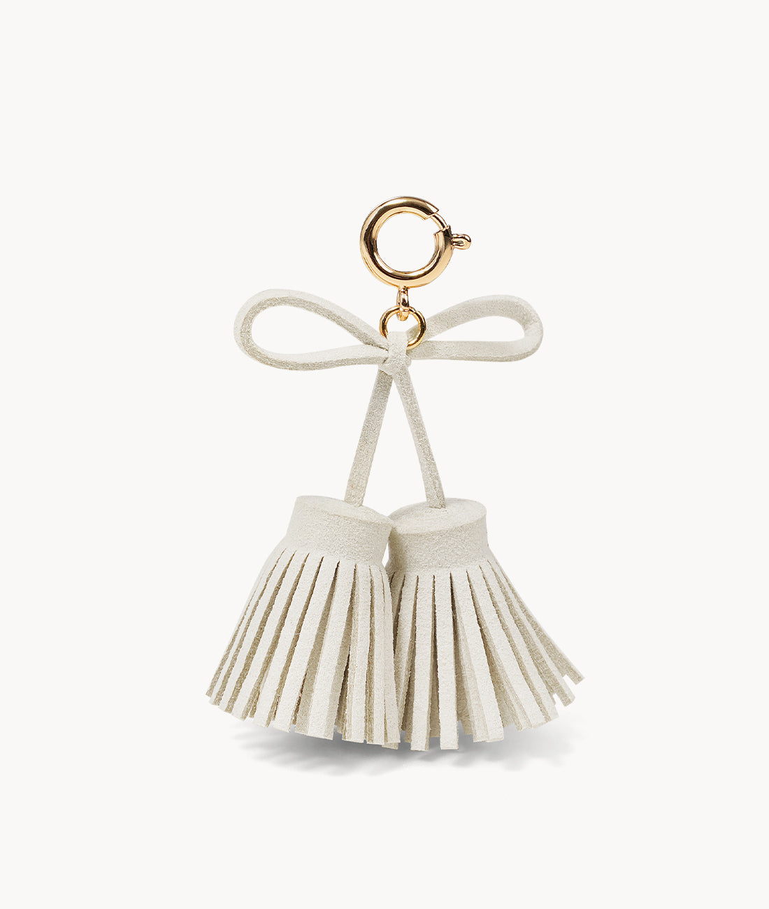 7or9 - Spring-Lock Tassel Bow - Ivory - Buckle