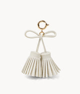 Spring-Lock Tassel Bow - Ivory