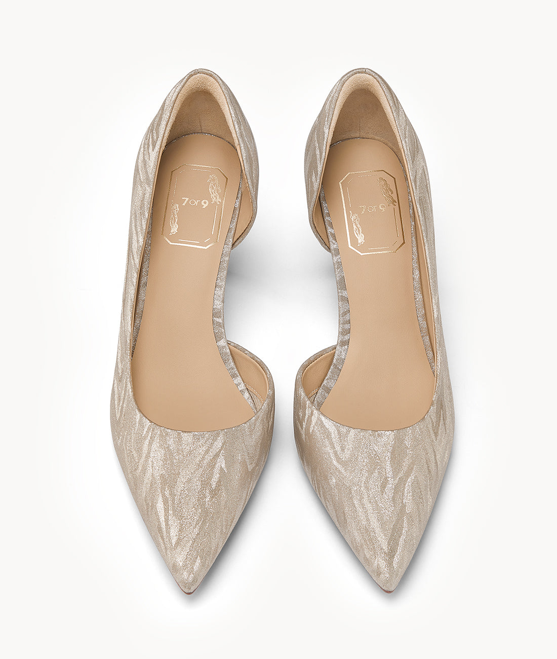 7or9 - White Butterfly Shell - Pumps