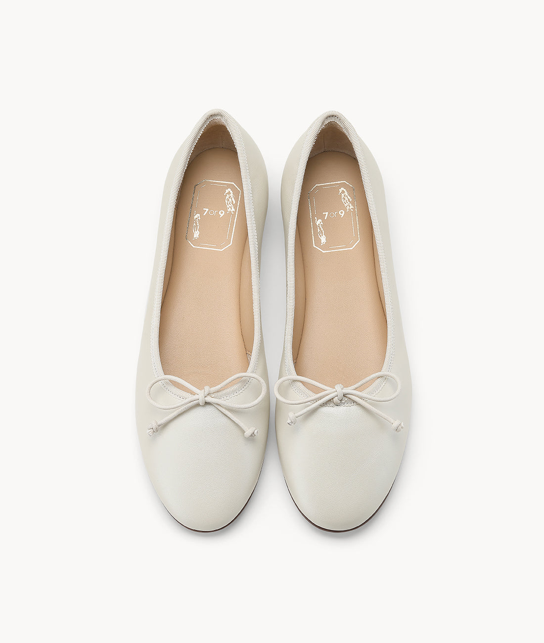 7or9 - Vanilla Canele Ballet Flat - Flats&Loafers