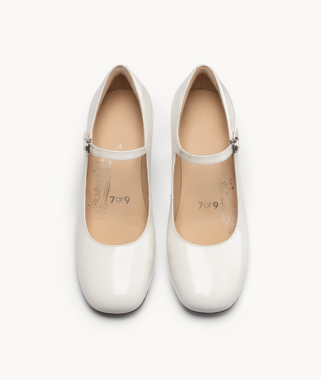 7or9 - White Mary Jane - Pumps