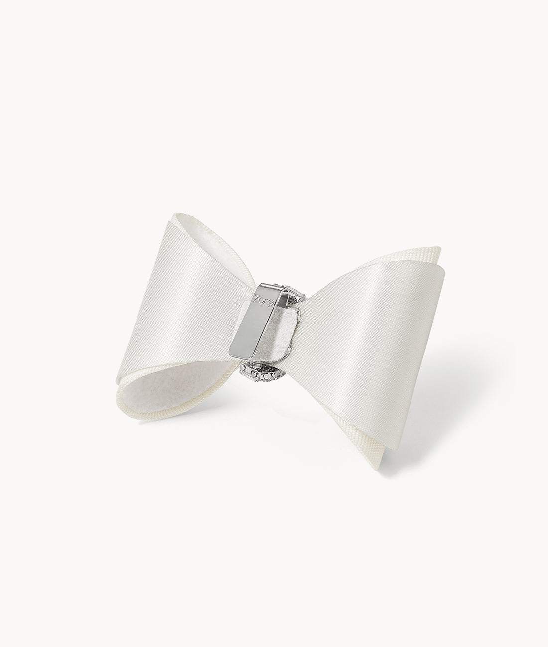 Silk Bow Buckle - White