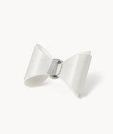 Silk Bow Buckle - White