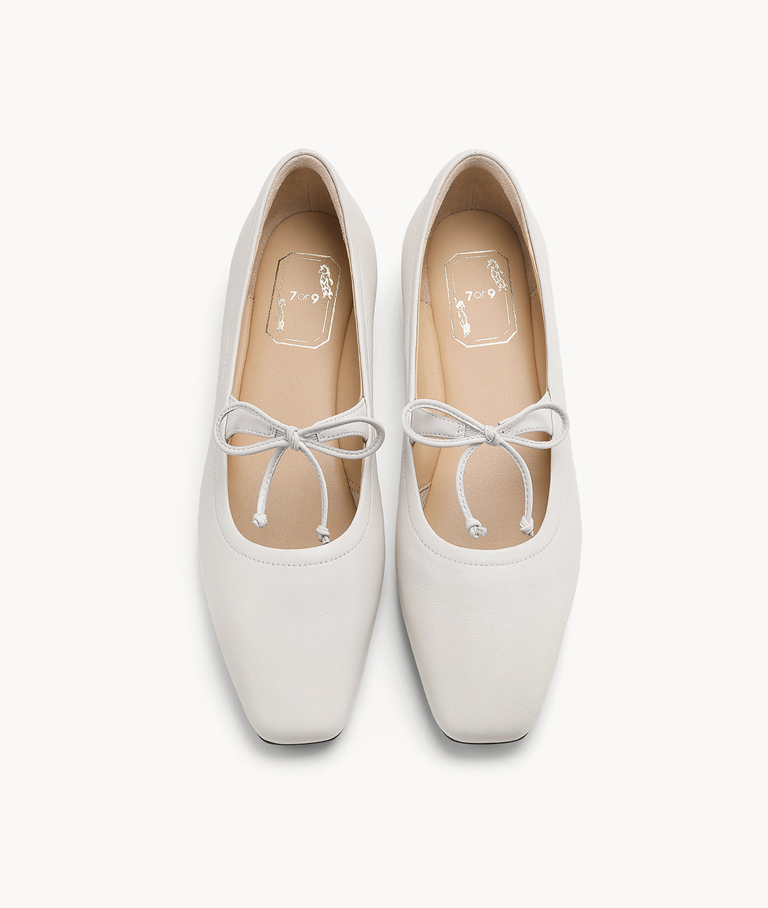 7or9 - White Gnocchi Mary Jane - Flats&Loafers
