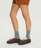 Spring-Lock Tassel Bow - Brown