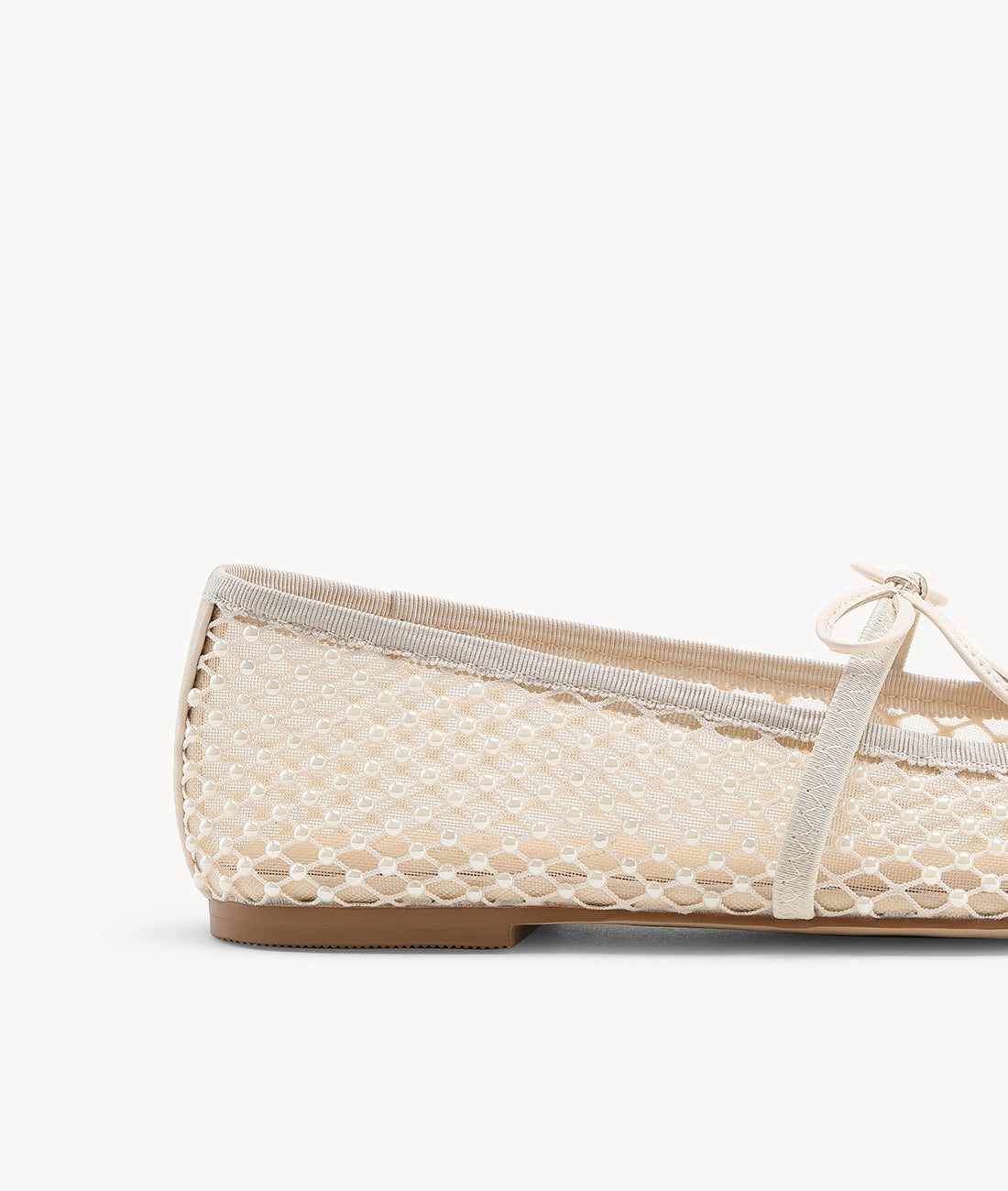Pearl Tulle Flat