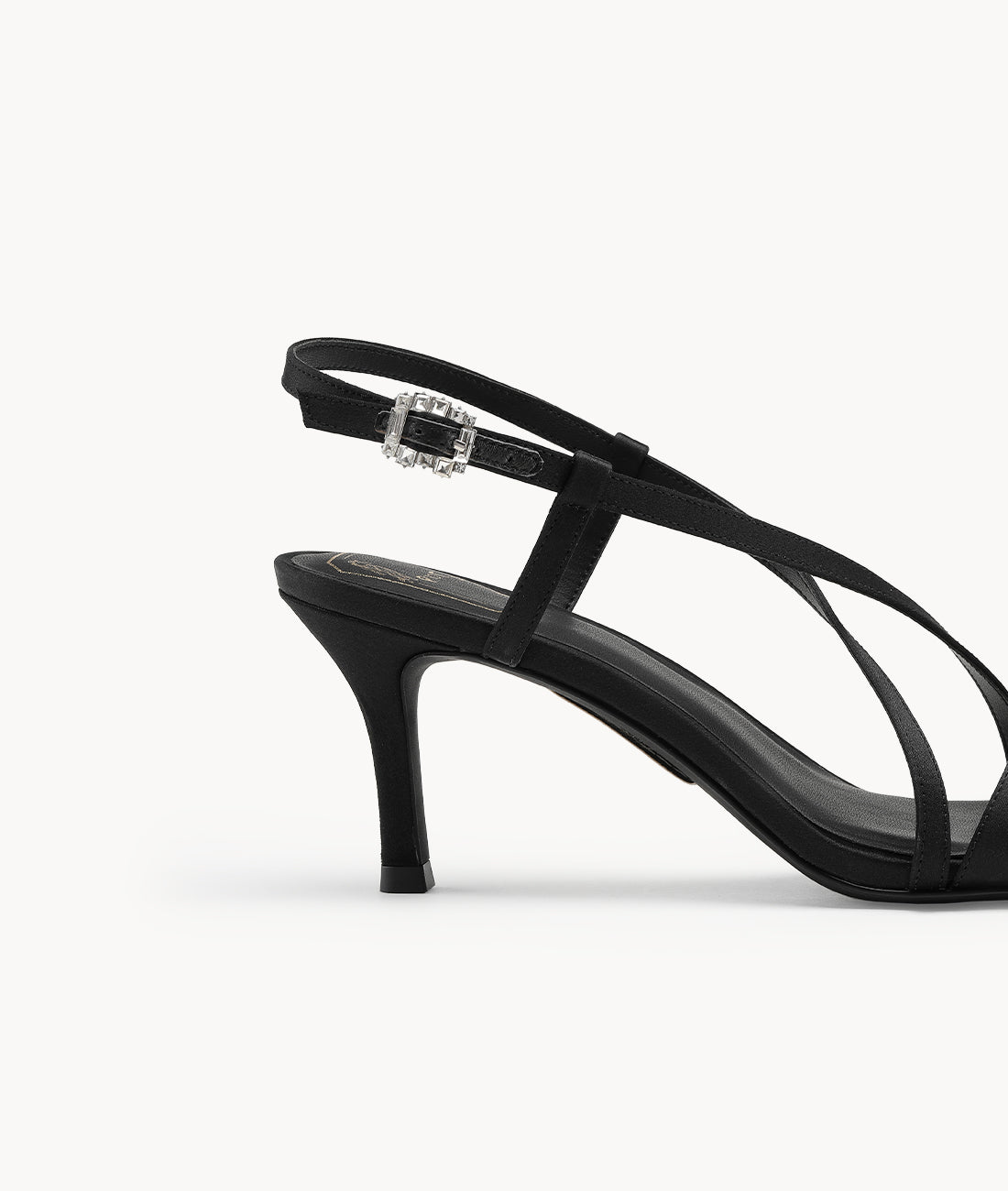 Black Velvet Sandal