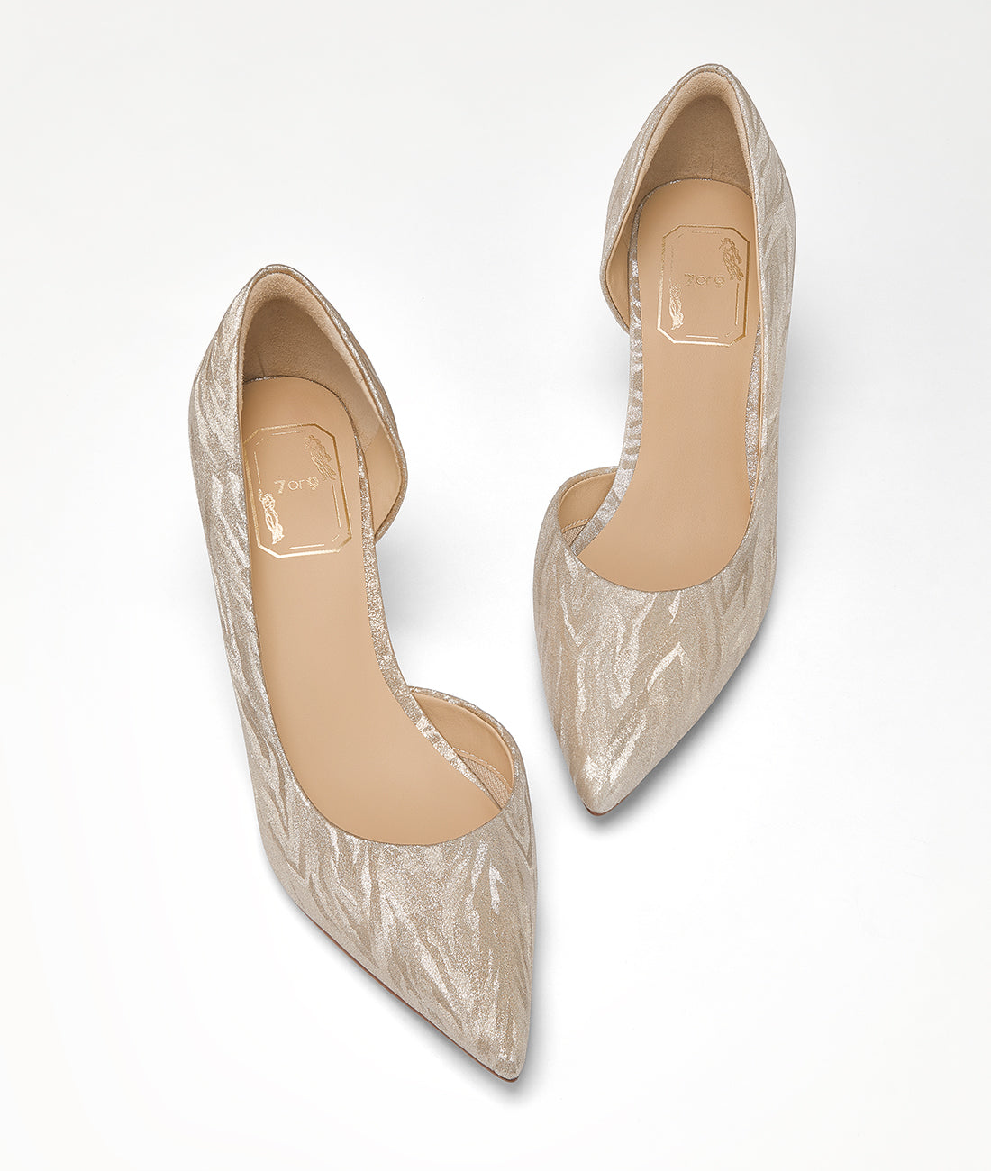 7or9 - White Butterfly Shell - Pumps