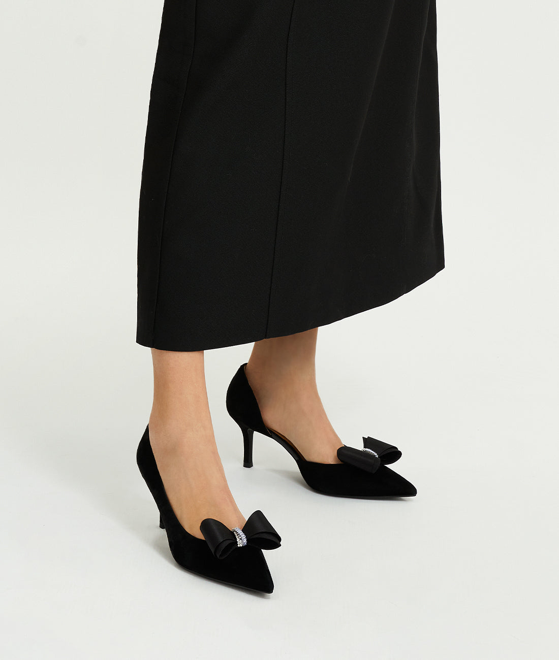 Silk Bow Buckle - Black