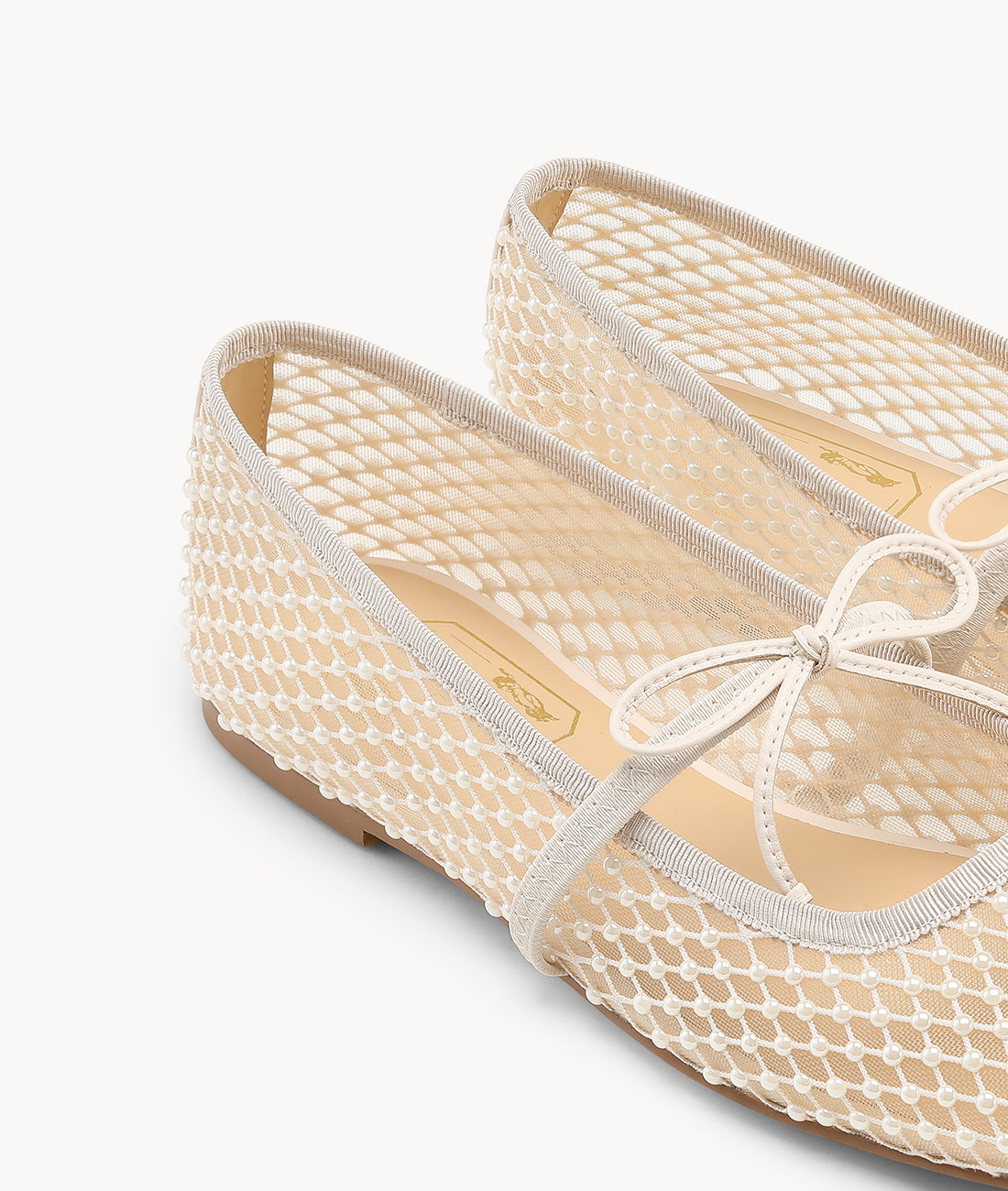Pearl Tulle Flat