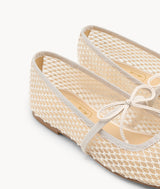 Pearl Tulle Flat