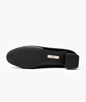 Black Charcoal Bagel Pump - Final Sale