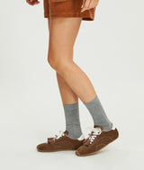 Spring-Lock Tassel Bow - Brown